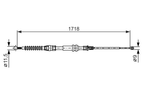 Cable Pull, parking brake (Double cloth)  Art. 1987482378