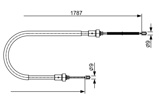 Cable Pull, parking brake (Left, Right, Back)  Art. 1987482410