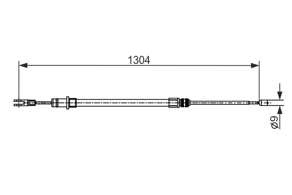 Cable Pull, parking brake (1304)  Art. 1987482431