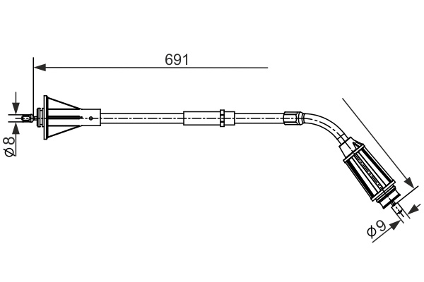 Cable Pull, parking brake (Disc brake)  Art. 1987482555