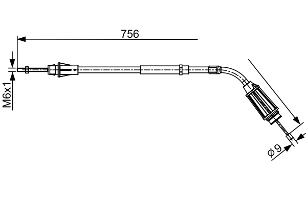 Cable Pull, parking brake (Disc brake)  Art. 1987482556