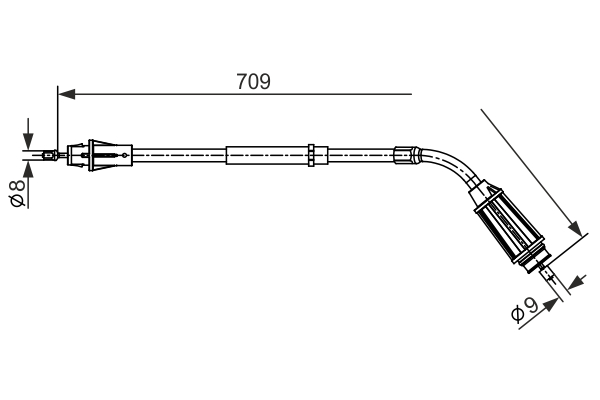 Cable Pull, parking brake (Disc brake)  Art. 1987482557