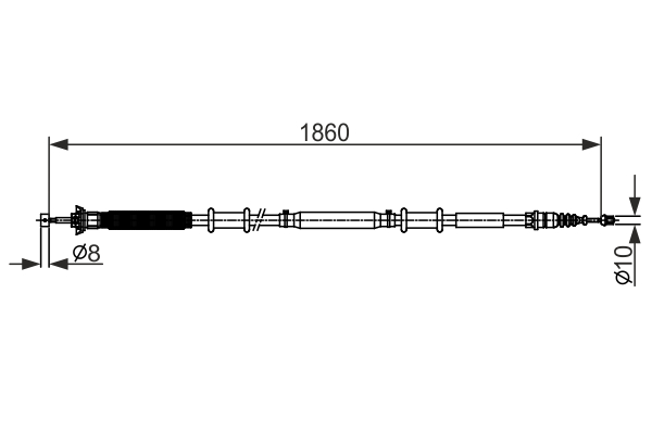 Cable Pull, parking brake (Double cloth)  Art. 1987482579