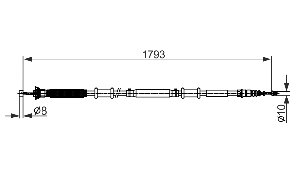 Cable Pull, parking brake (Double cloth)  Art. 1987482580