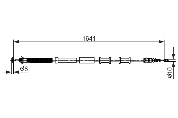 Cable Pull, parking brake (Double cloth)  Art. 1987482582