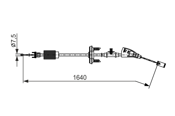 Cable Pull, parking brake (Disc brake)  Art. 1987482798