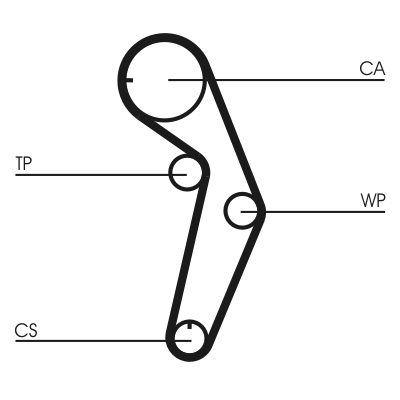 Timing Belt (Pulley side)  Art. CT1048