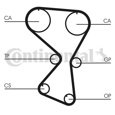 Timing Belt (Front, Left)  Art. CT1075