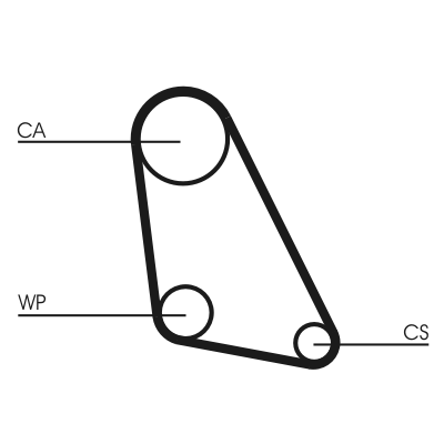 Timing Belt (Rear axle)  Art. CT534