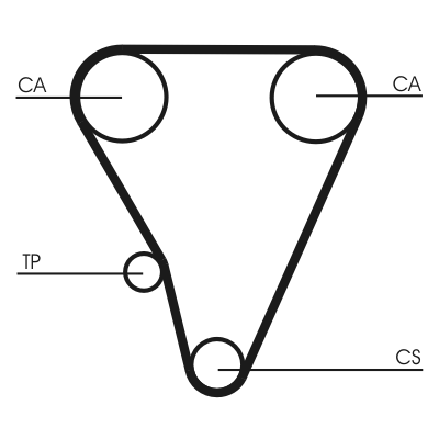 Timing Belt (front axle both sides)  Art. CT555