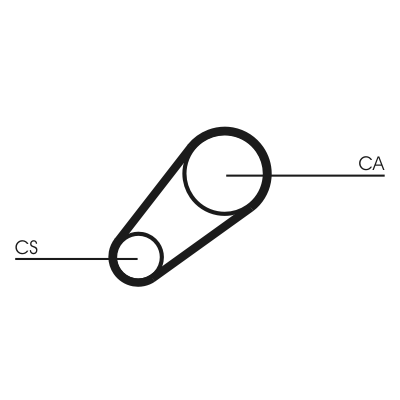 Timing Belt (Both sides)  Art. CT648