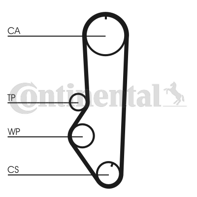 Timing Belt (Front axle)  Art. CT690