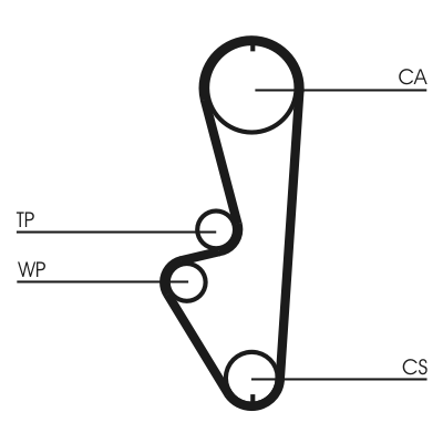 Timing Belt (Pulley side)  Art. CT765