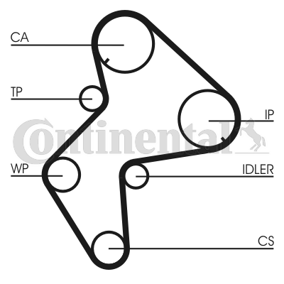 Timing Belt (Front axle)  Art. CT775