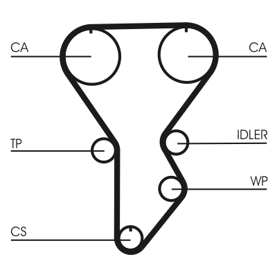 Timing Belt (Rear axle)  Art. CT790