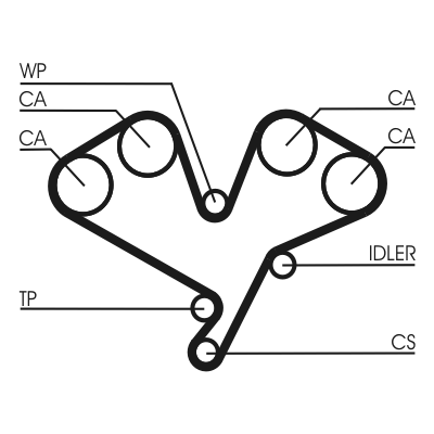 Timing Belt (Pulley side)  Art. CT822