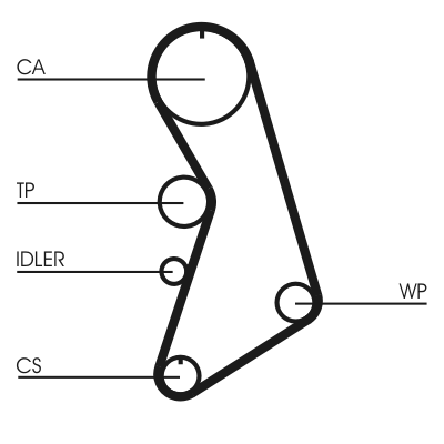 Water Pump & Timing Belt Kit  Art. CT909WP5