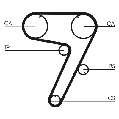 Timing Belt (Rear axle)  Art. CT931