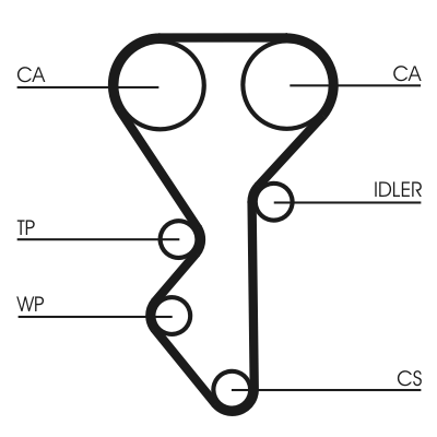 Timing Belt (front axle both sides)  Art. CT955