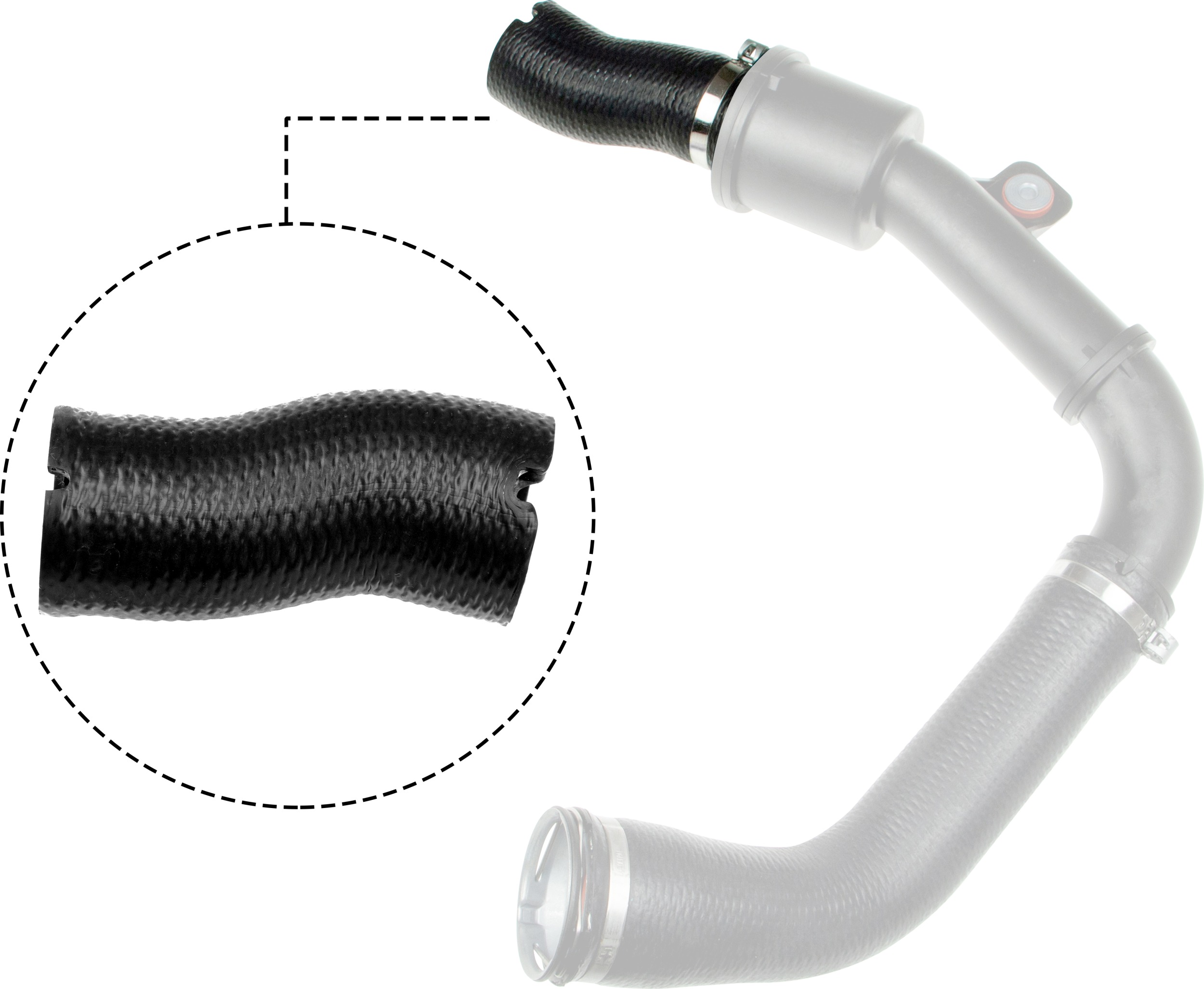 Charge Air Hose (Exhaust gas supercharger)  Art. 091343