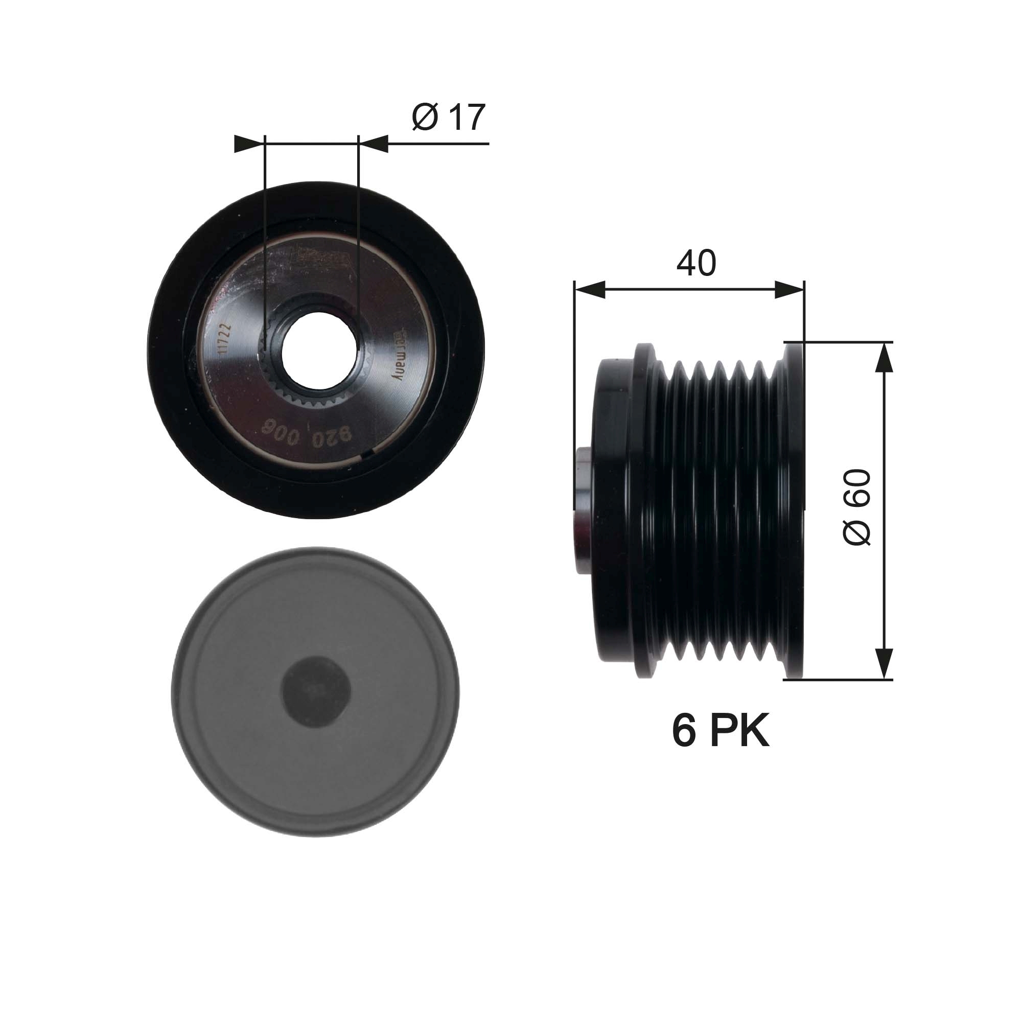 Alternator Freewheel Clutch  Art. OAP7154