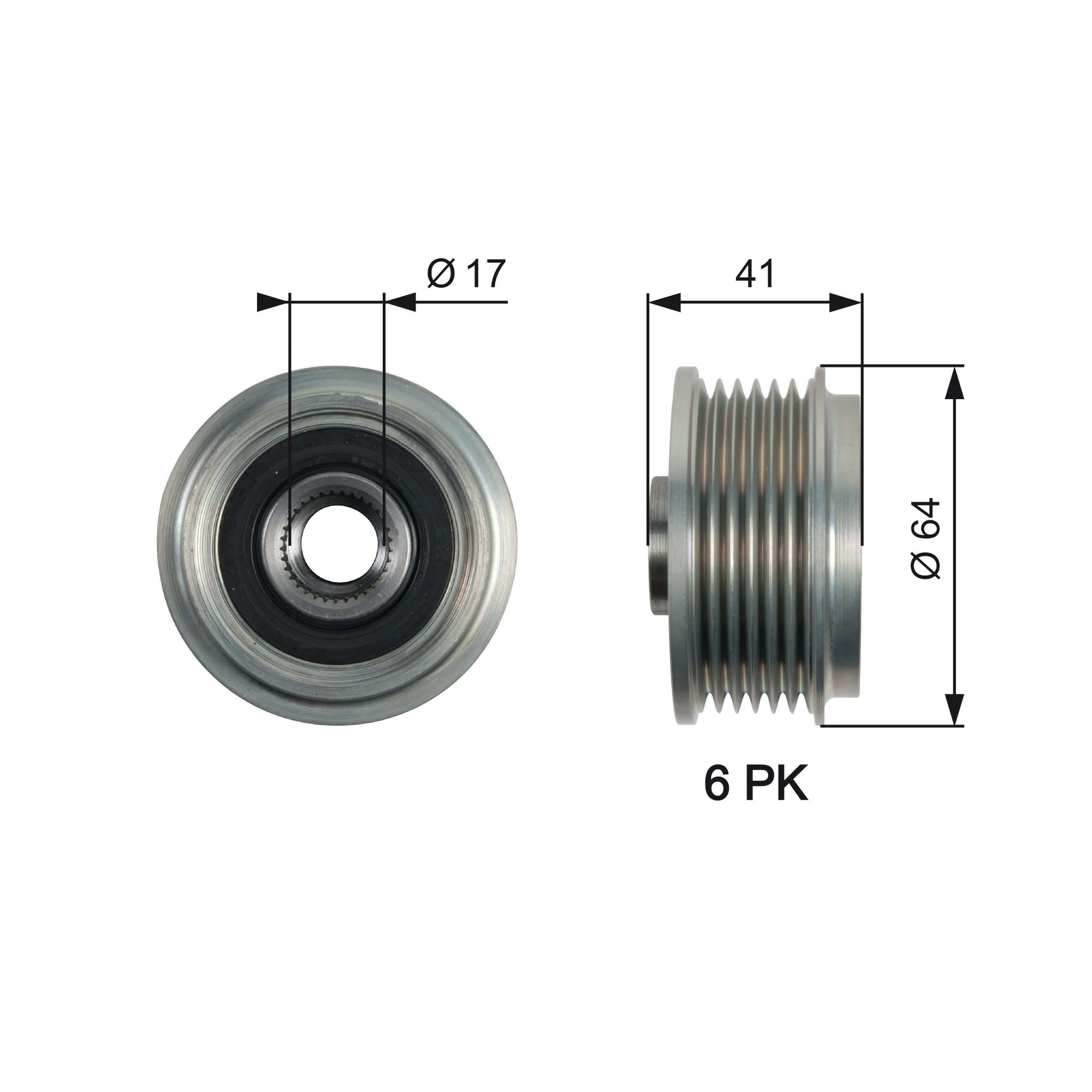 Alternator Freewheel Clutch  Art. OAP7161