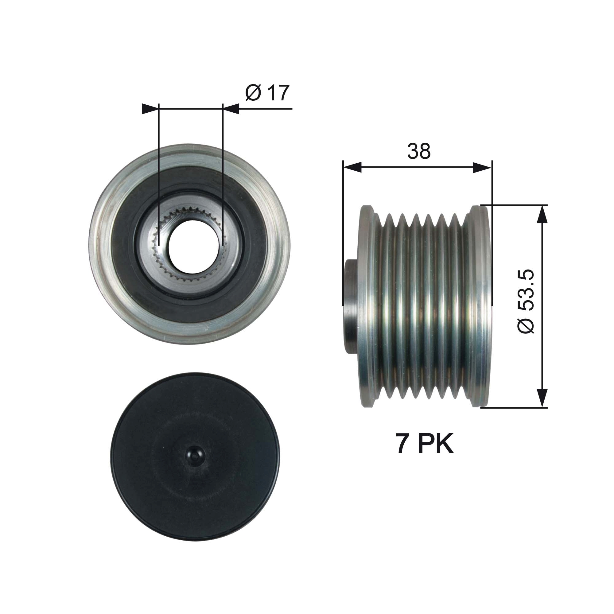 Alternator Freewheel Clutch  Art. OAP7190