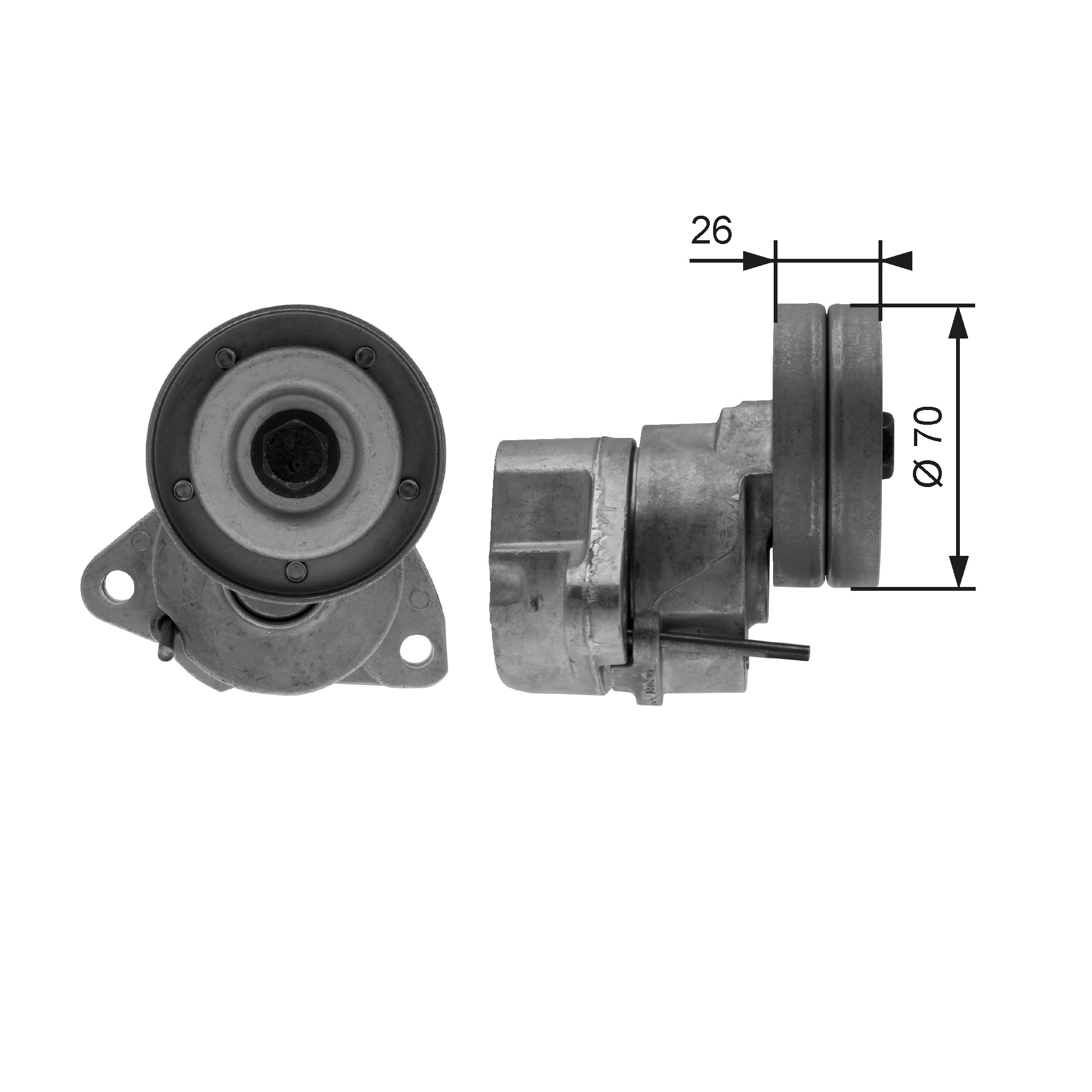 Belt Tensioner, V-ribbed belt  Art. T38154