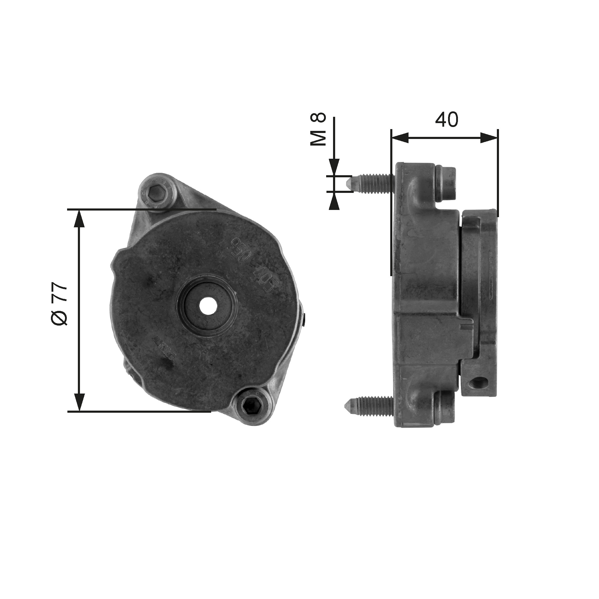 Belt Tensioner, V-ribbed belt  Art. T38345