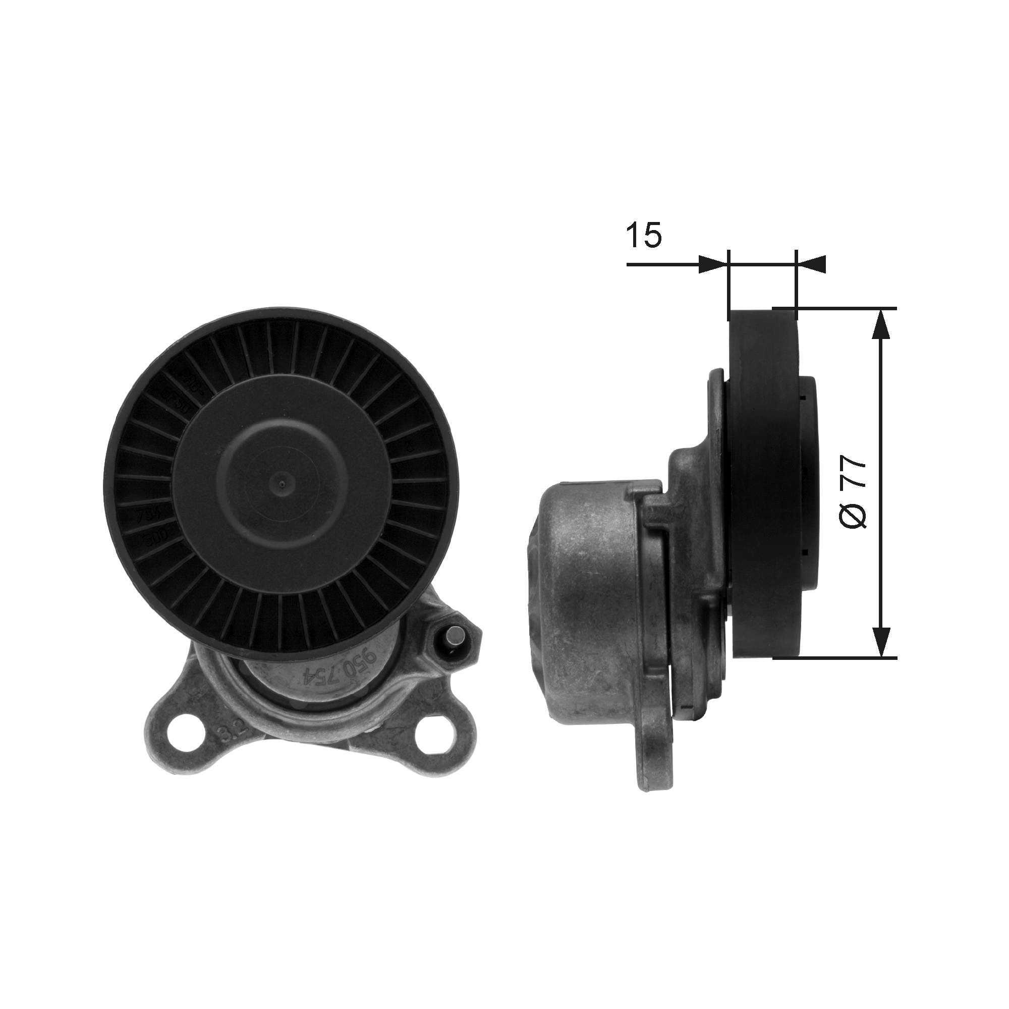 Belt Tensioner, V-ribbed belt  Art. T38441