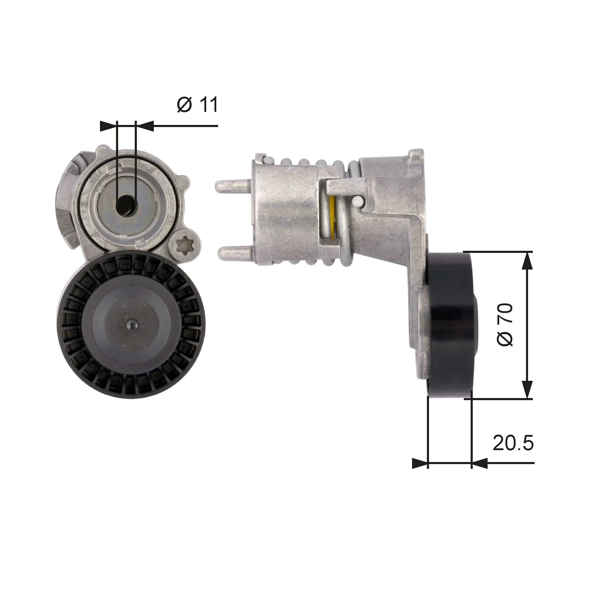 Belt Tensioner, V-ribbed belt  Art. T39117