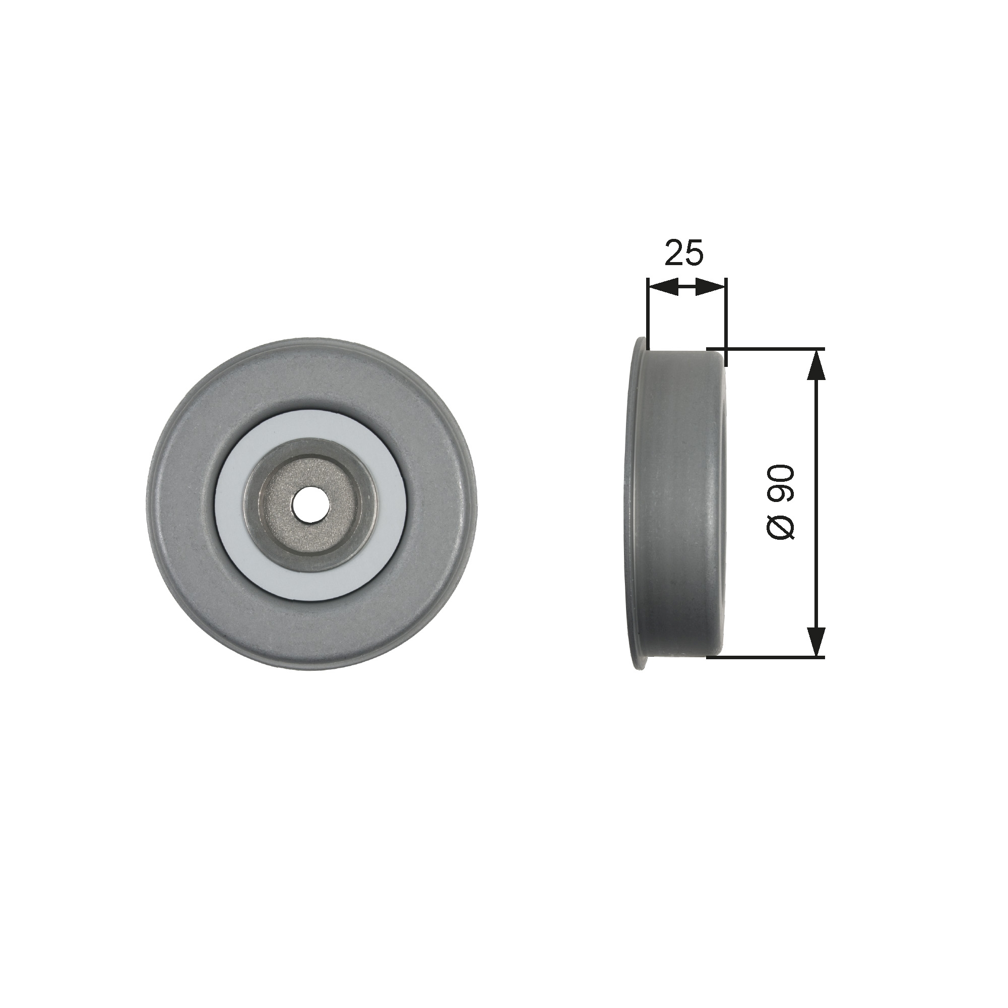 Tensioner Pulley, V-ribbed belt  Art. T39245