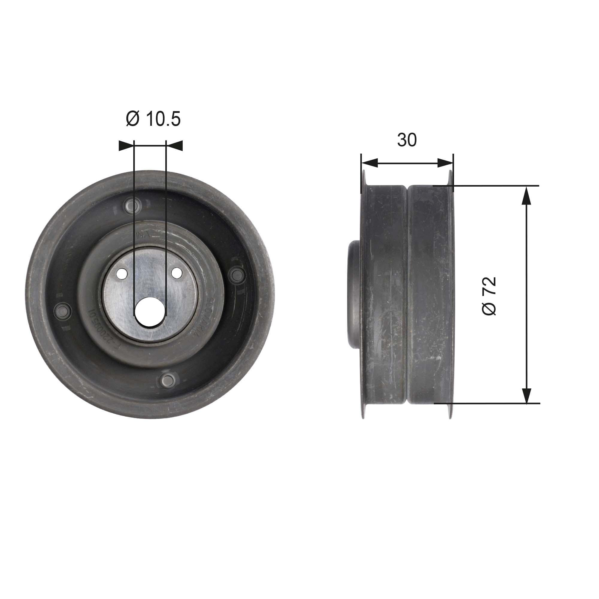 Tensioner Pulley, timing belt (Pulley side)  Art. T41080