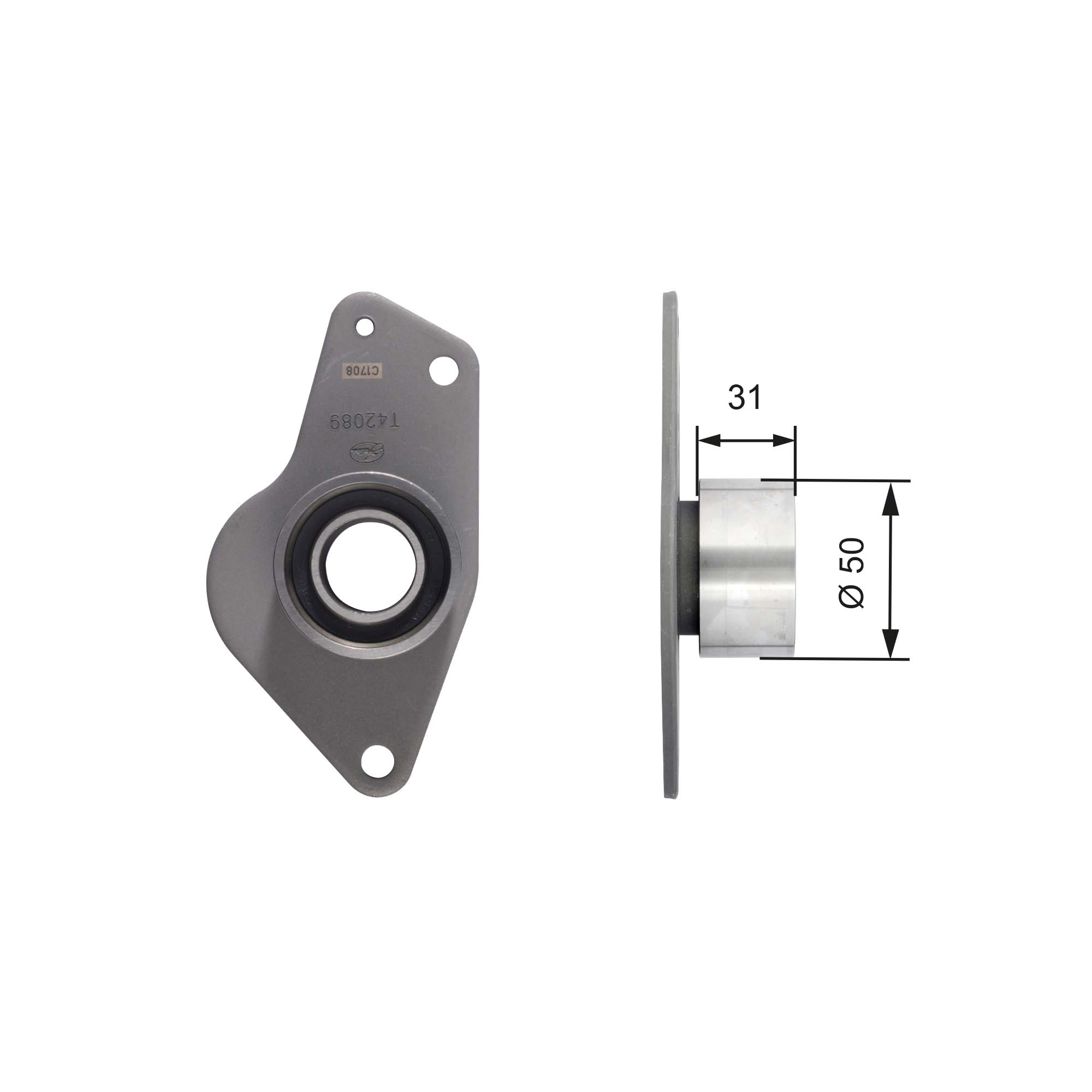 Deflection/Guide Pulley, timing belt (Pulley side)  Art. T42089