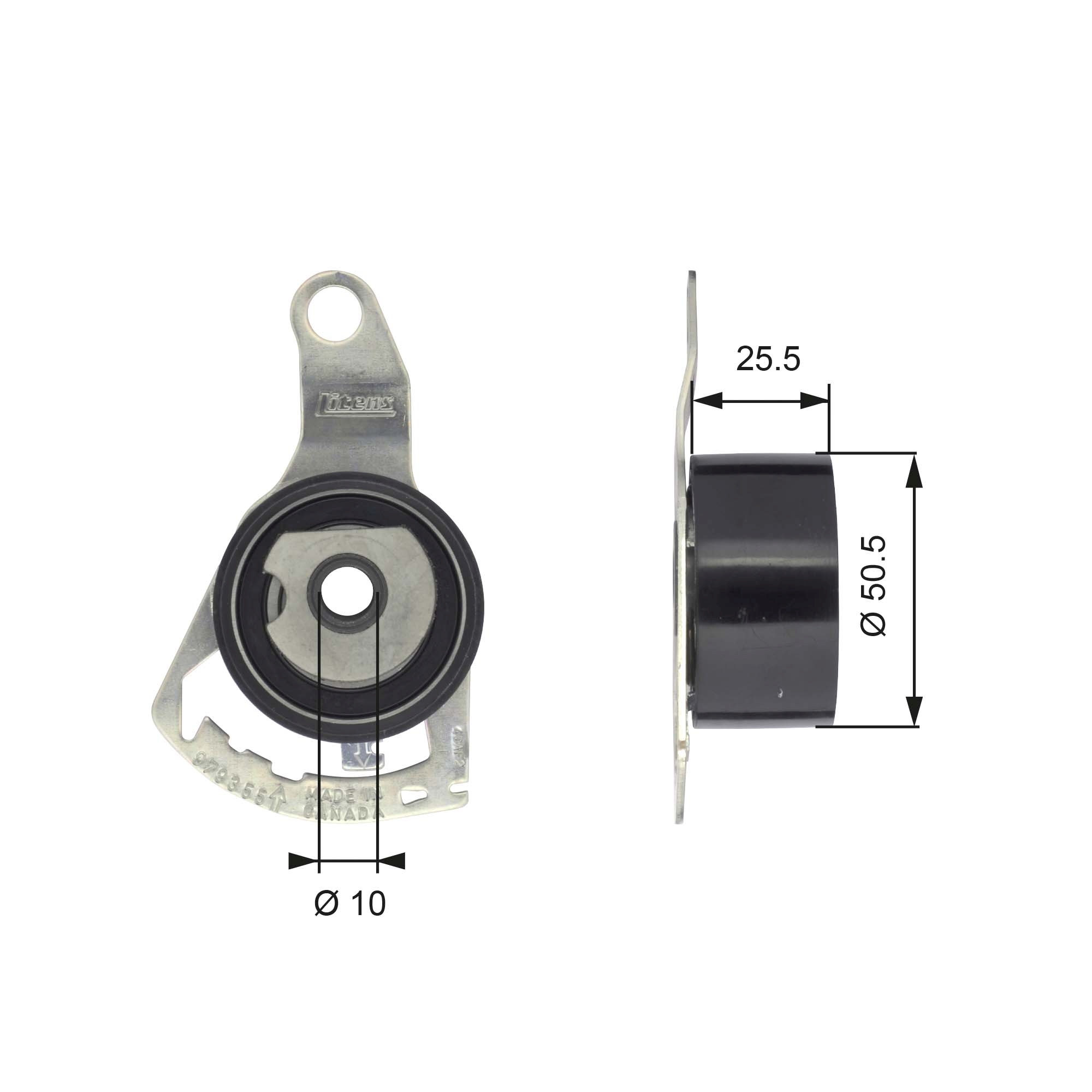 Tensioner Pulley, timing belt (front axle both sides)  Art. T43056