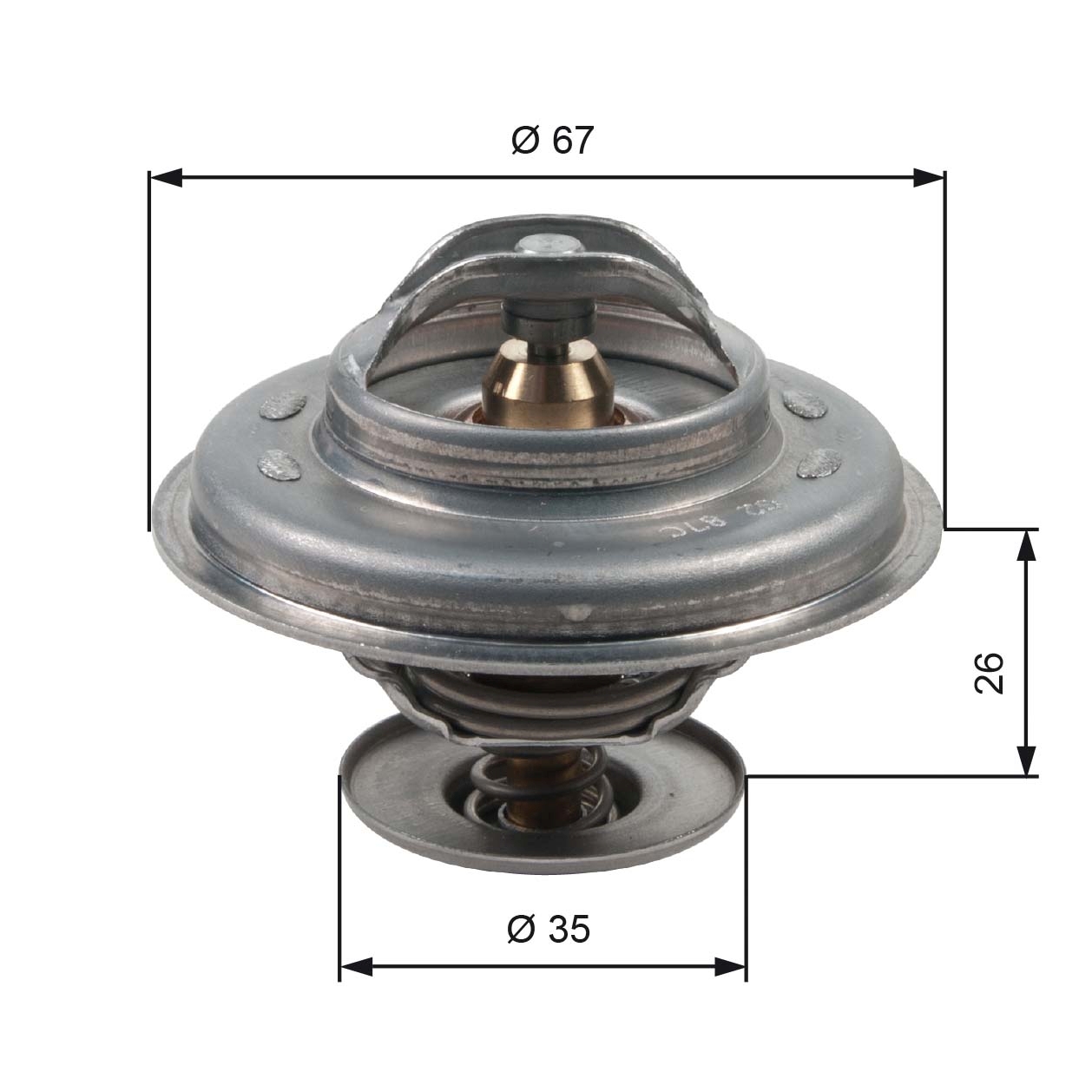 Thermostat, coolant  Art. TH11687G1