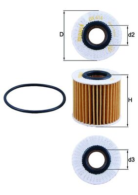 Oil Filter  Art. OX414D2