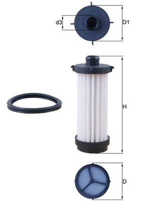 Hydraulic Filter, automatic transmission (Front axle, right)  Art. HX232D