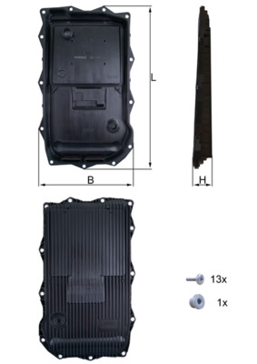 Oil Sump, automatic transmission  Art. HX184KIT