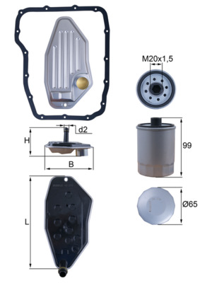 Hydraulic Filter, automatic transmission  Art. HX276KIT