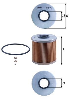 Oil Filter  Art. OX91D