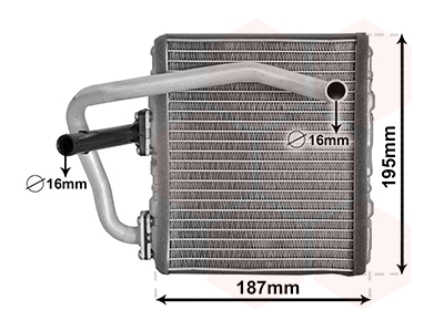 Heat Exchanger, interior heating  Art. 51006108