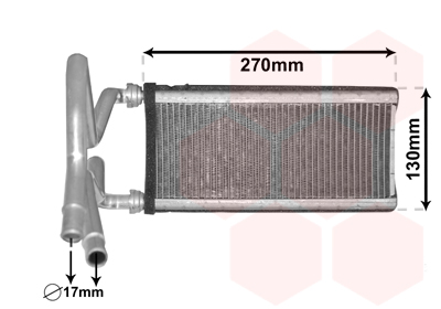 Heat Exchanger, interior heating  Art. 53006706