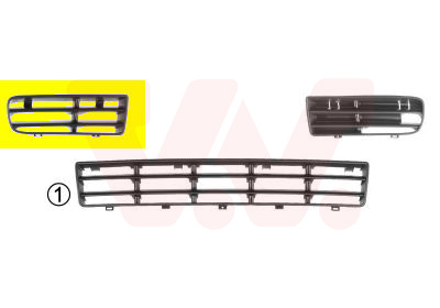 Ventilation Grilles, bumper (Forward, right, Forward, right)  Art. 5888592