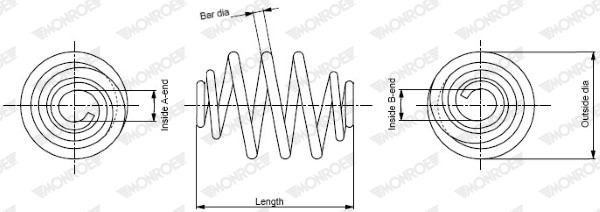 Suspension Spring (Rear axle)  Art. SP2868