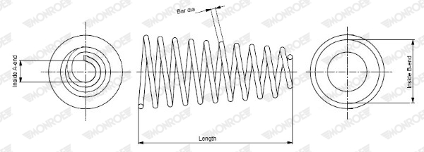 Suspension Spring (Rear axle)  Art. SP3744