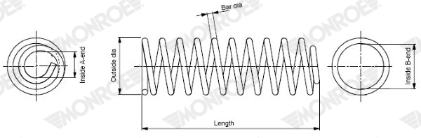 Suspension Spring (Front axle)  Art. SP4086