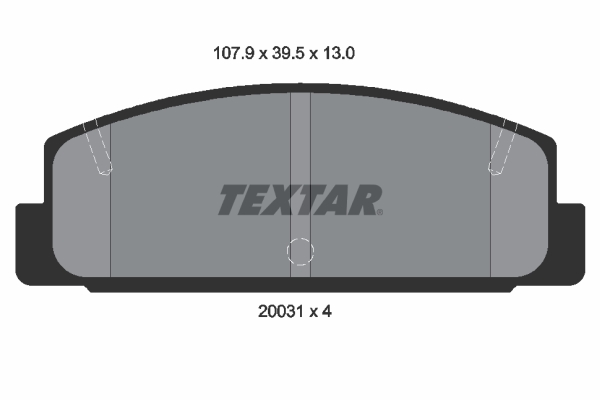 Brake Pad Set, disc brake (Rear axle)  Art. 2003101