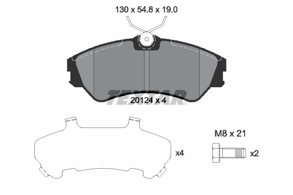 Brake Pad Set, disc brake (Front axle)  Art. 2012401