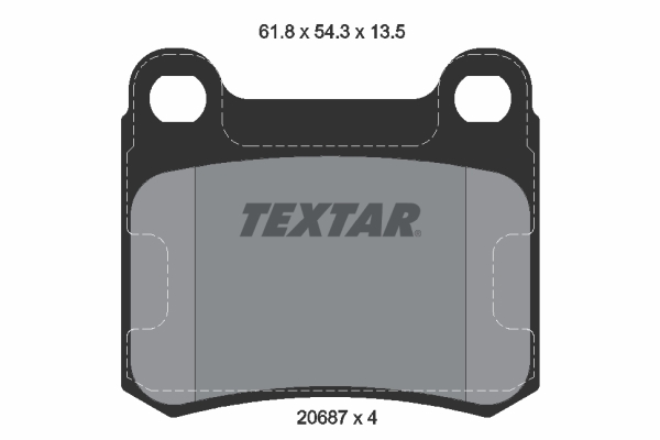 Brake Pad Set, disc brake (Rear axle)  Art. 2068703